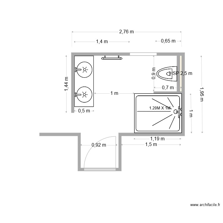 Mabin Futur RDC. Plan de 1 pièce et 0 m2