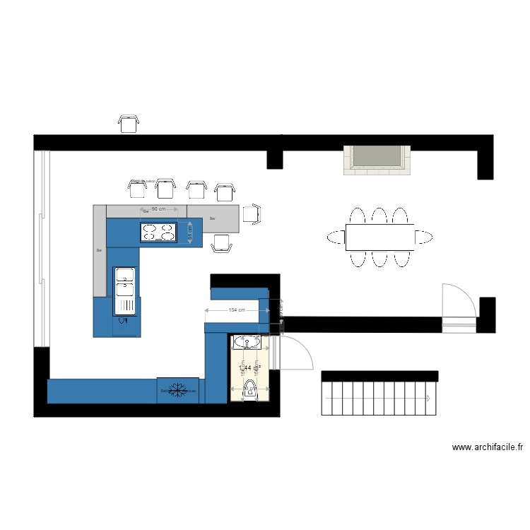 cuisine 2. Plan de 0 pièce et 0 m2