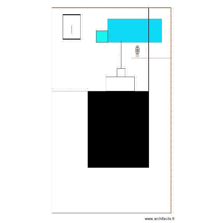 piscine. Plan de 0 pièce et 0 m2