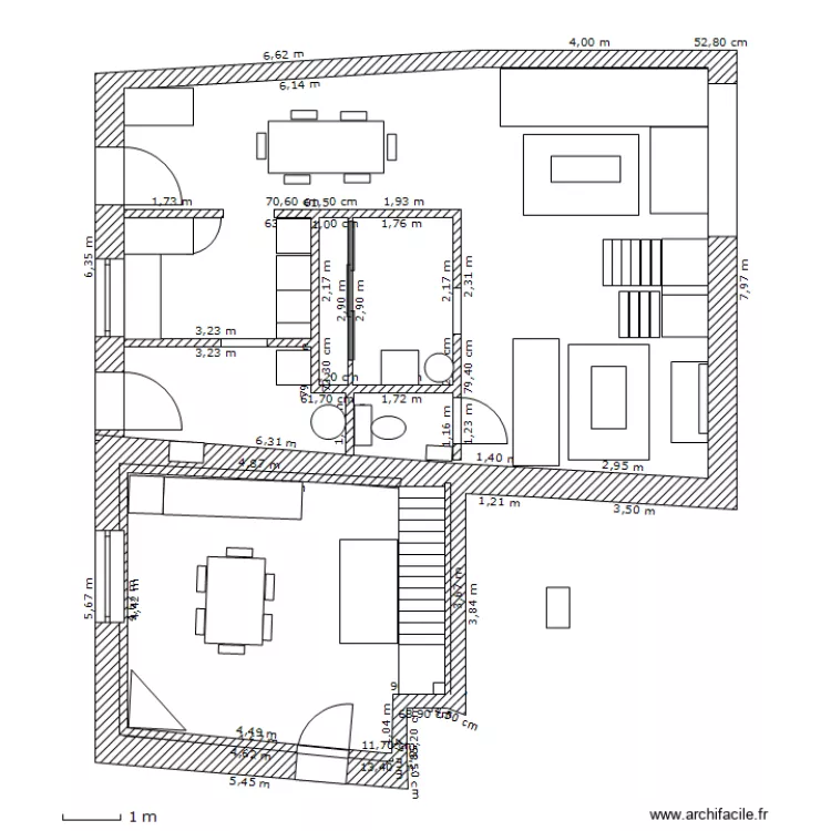 rez de haussé. Plan de rez de haussé. Plan de