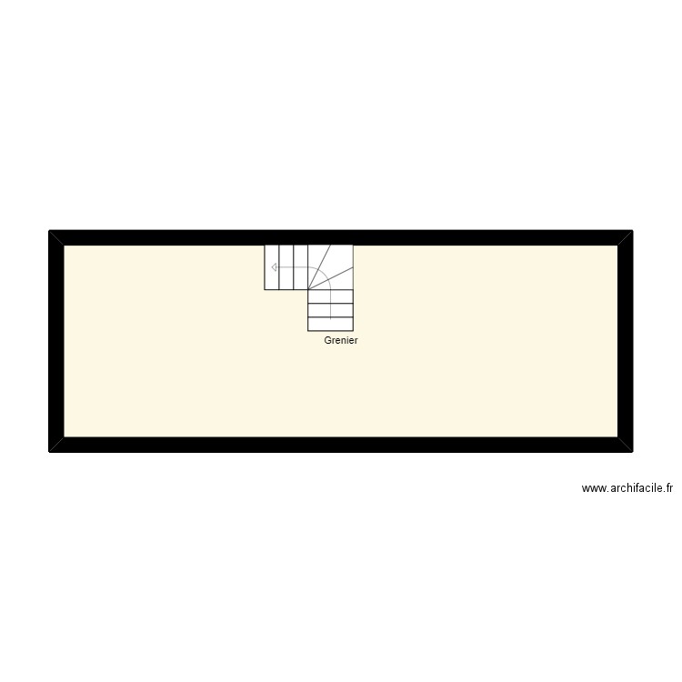grenier centre. Plan de 0 pièce et 0 m2