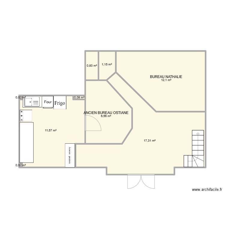 PLAN LABO R&D. Plan de 9 pièces et 50 m2