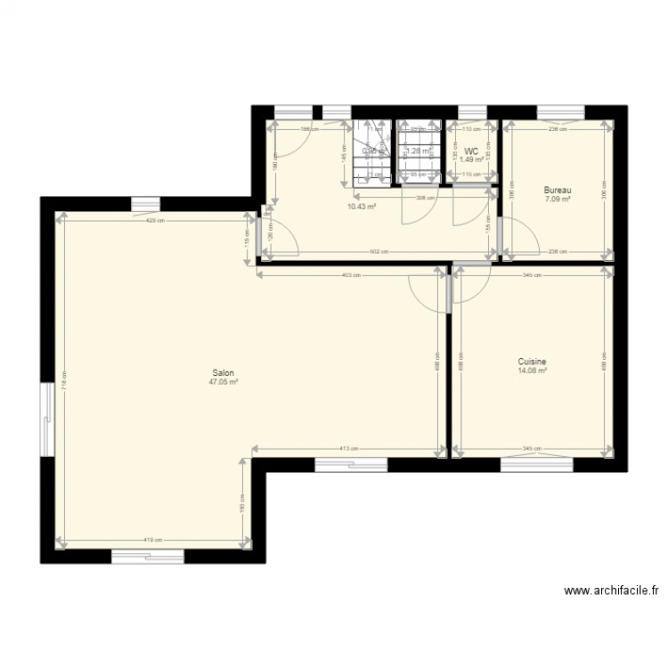 CHABRE. Plan de 0 pièce et 0 m2