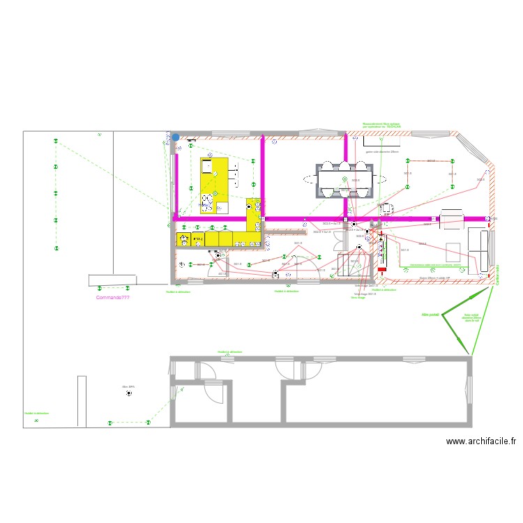 PLAN MAISON BALBRONN PROJETE 16. Plan de 39 pièces et 274 m2