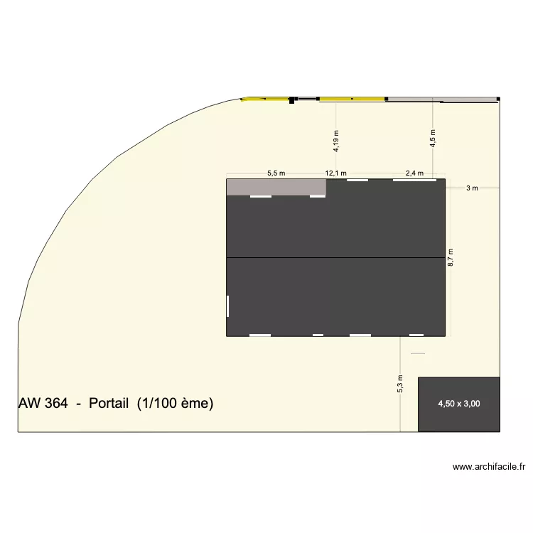AW364 - Portail. Plan de 