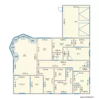 Plan maison Salon arrondi