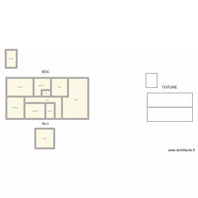 350602730. Plan de 11  et 105 m²