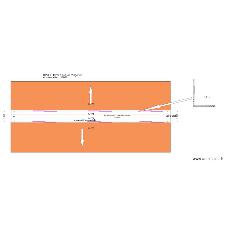 DPJEJ FOYER D ACCUEIL D URGENCE ET ORIENTATION. Plan de 0 pièce et 0 m2