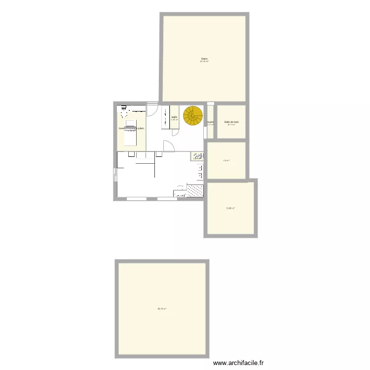 extension varennes. Plan de 