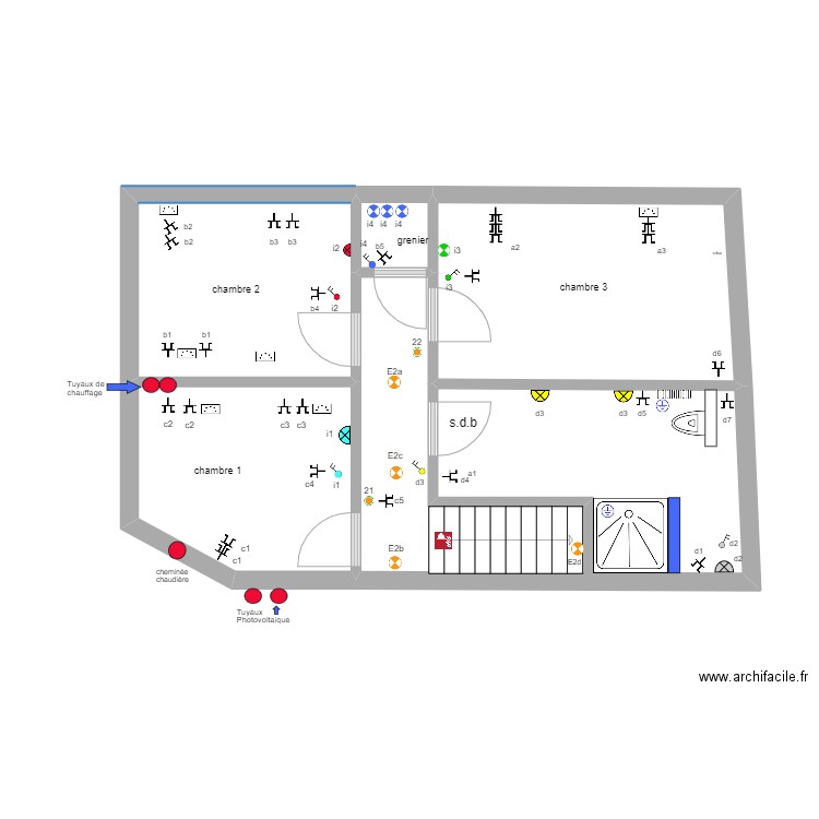 Oli étage position sans fil  05 - 07 - 2023 105A. Plan de 0 pièce et 0 m2