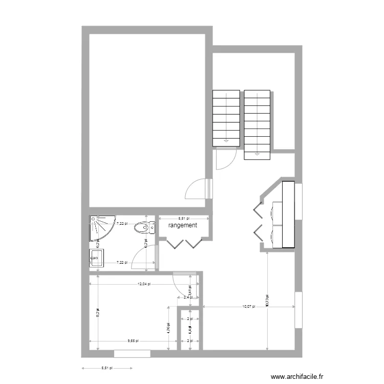 sous sol j115. Plan de 