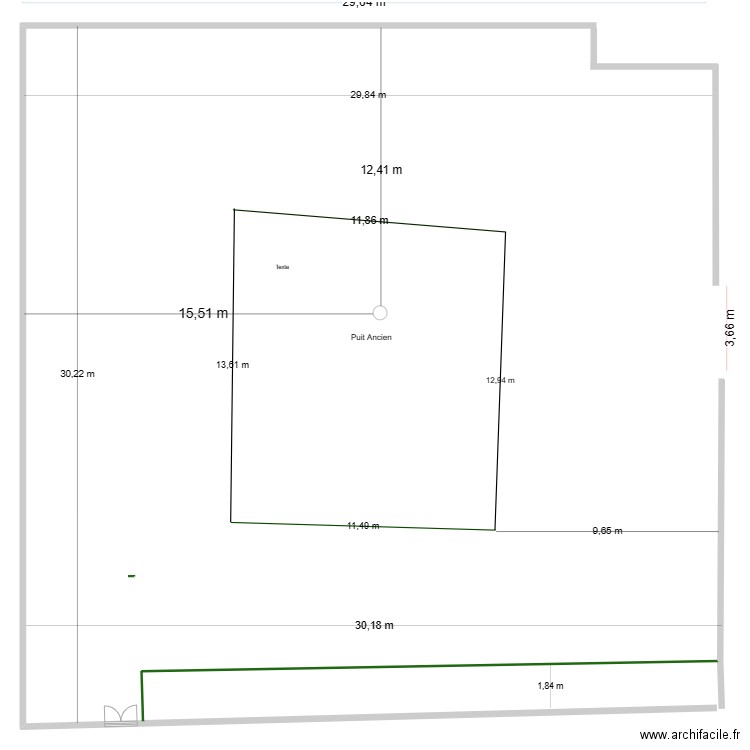 prangey cour. Plan de 0 pièce et 0 m2