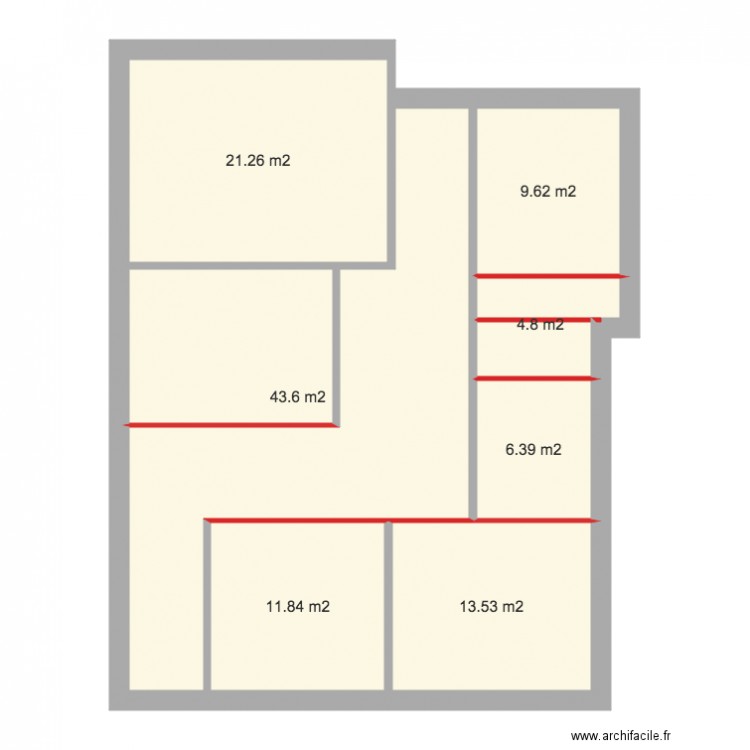 klein origine. Plan de 0 pièce et 0 m2