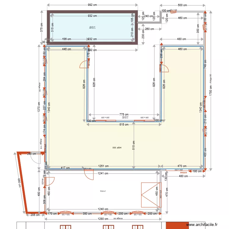 PLAN OUVERTURE MENUISERIES MONTAREN. Plan de 