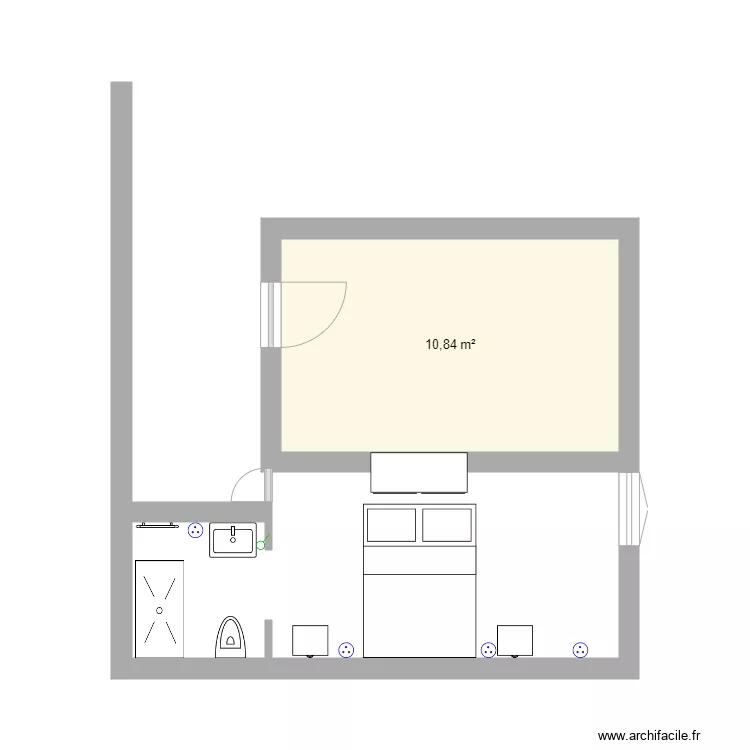 Plan suite parentale. Plan de 