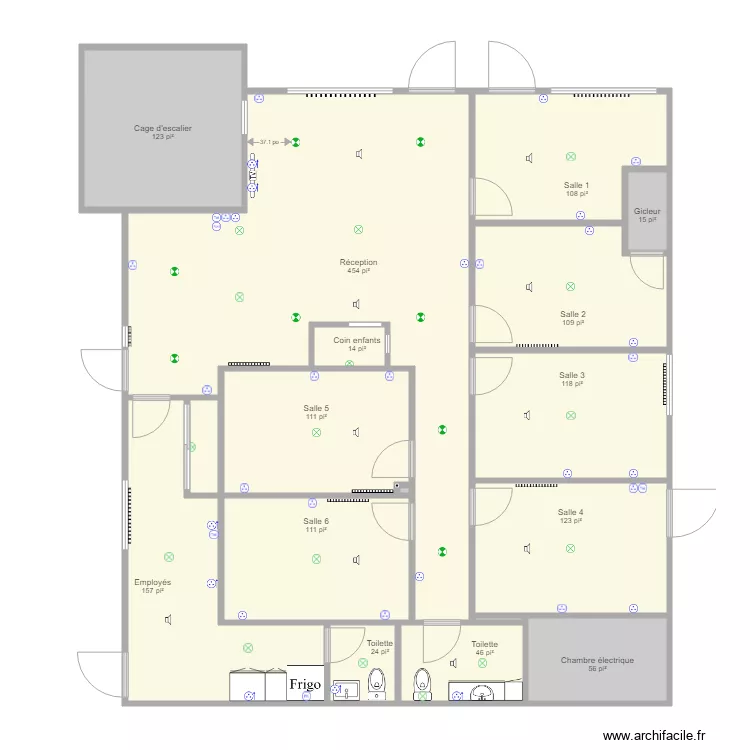 Clinique CK plan électrique complet. Plan de Clinique CK plan électrique complet. Plan de
