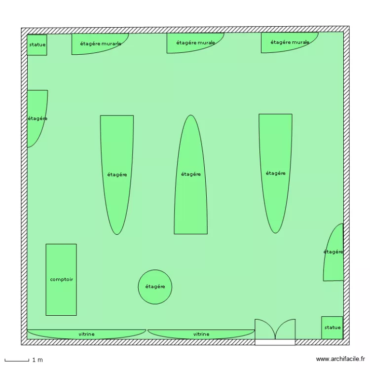 surface commercial. Plan de 