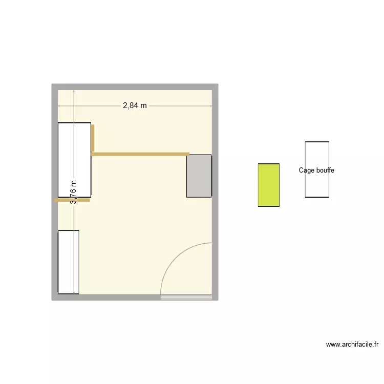 Plan 2. Plan de 1  et 11 m²