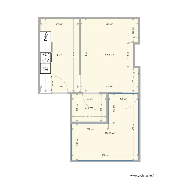 Appartement nu. Plan de Appartement nu. Plan de
