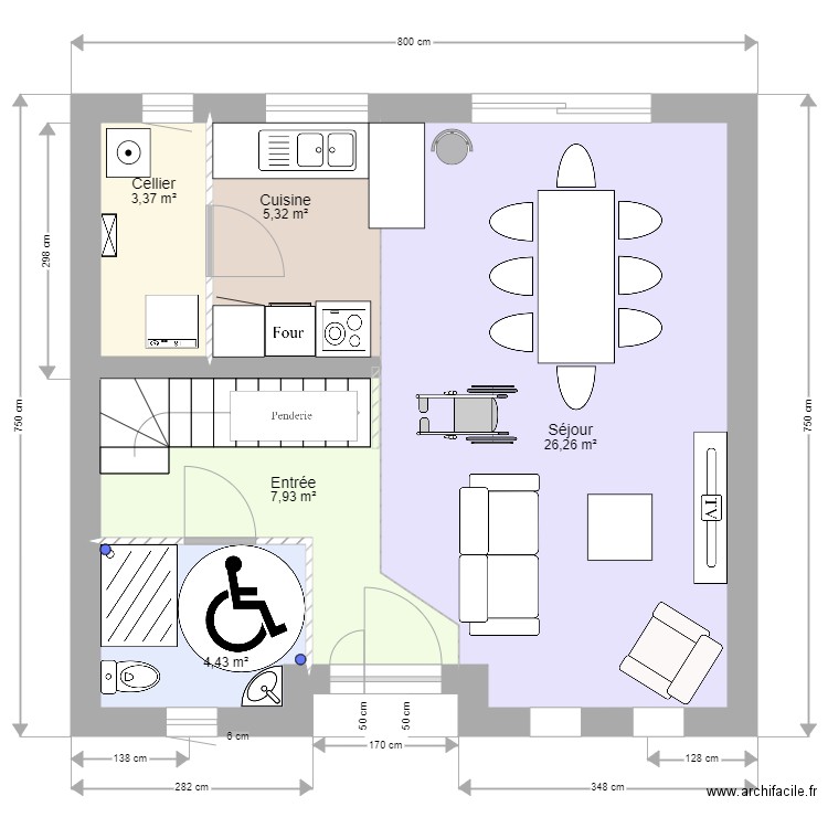 Plan agencement RDC V2. Plan de 0 pièce et 0 m2