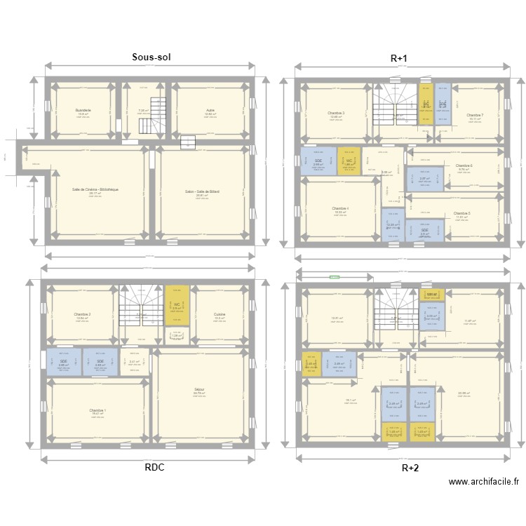 202000303 SRA Leclerc Projeté v1. Plan de 0 pièce et 0 m2