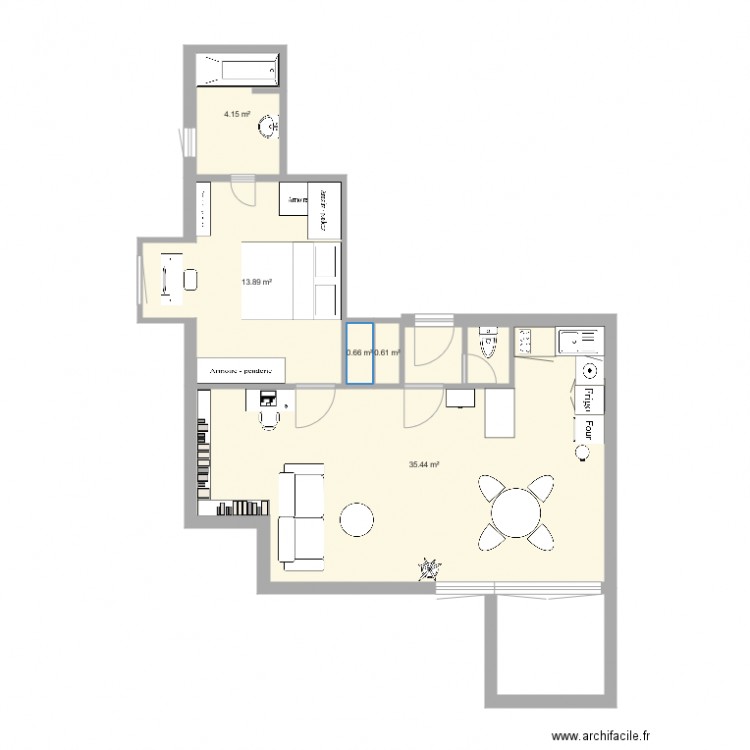 Appartement Vannes III. Plan de 0 pièce et 0 m2