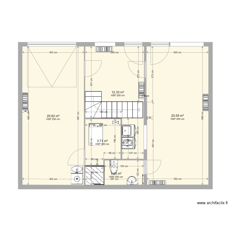 Plan tactac RDC. Plan de 0 pièce et 0 m2