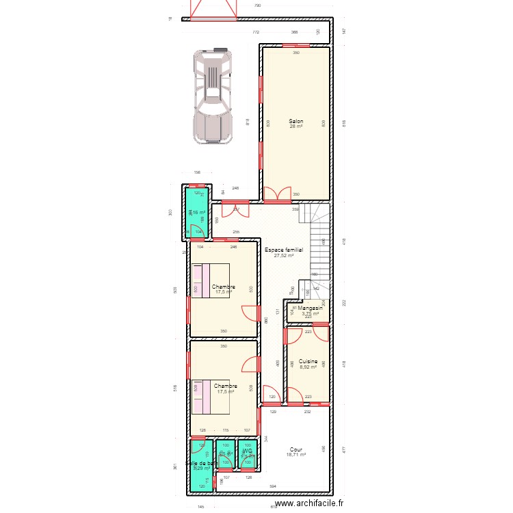 NGOUDA FALL                                                                                                                                                                                                                                                    . Plan de 11 pièces et 131 m2