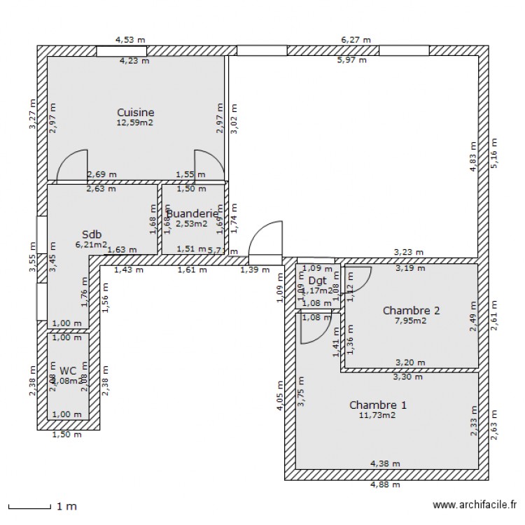 JAUMOUILLE. Plan de 0 pièce et 0 m2