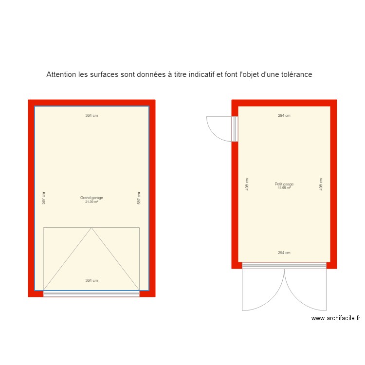 BI 3144 garages côtés. Plan de 0 pièce et 0 m2