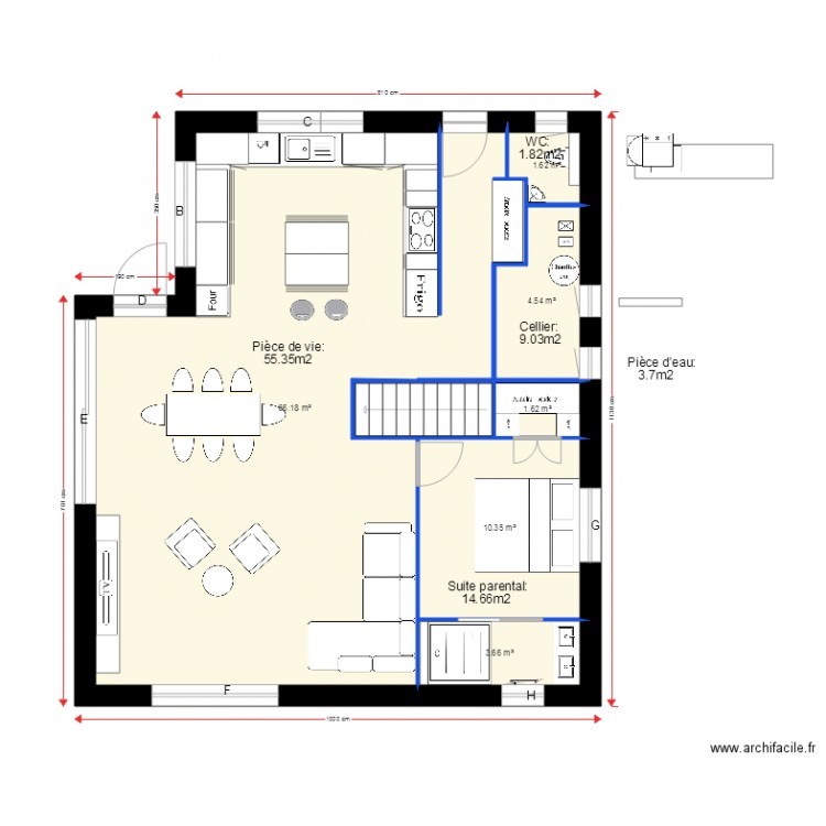 cercier 4. Plan de 0 pièce et 0 m2