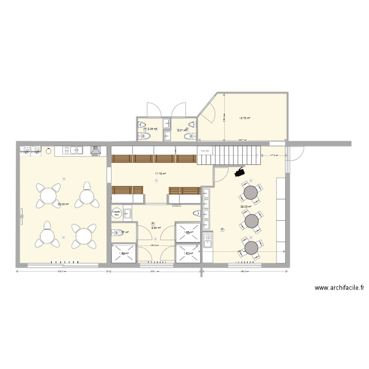 mvo 43. Plan de 11 pièces et 112 m2