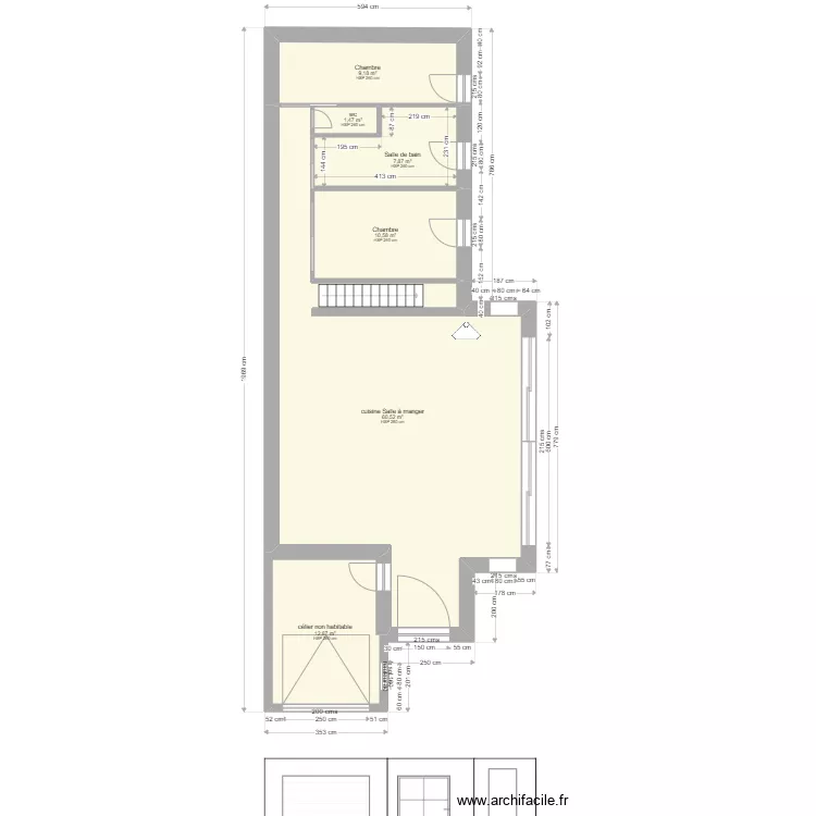 STELLA VERDUN 6 sans cotation. Plan de 