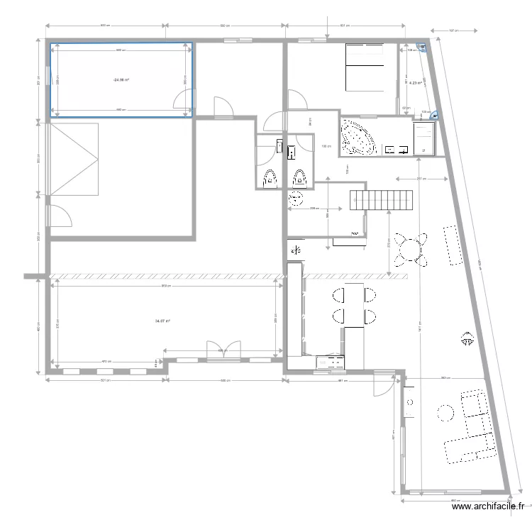 maison La Chapelle Chauss&eacute;e 6. Plan de 