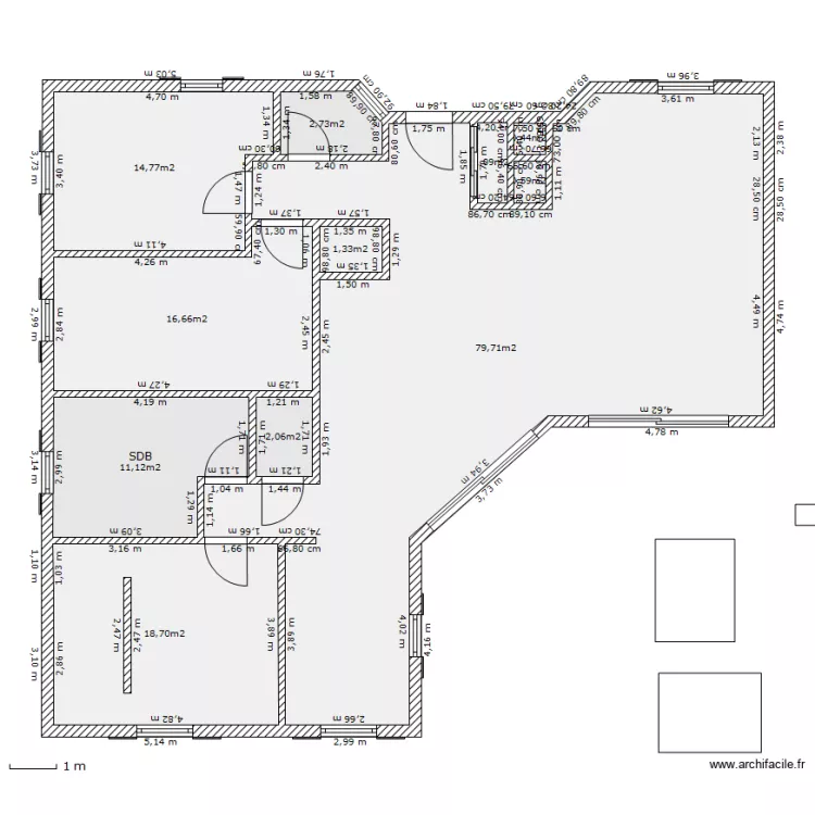 plan 1. Plan de 