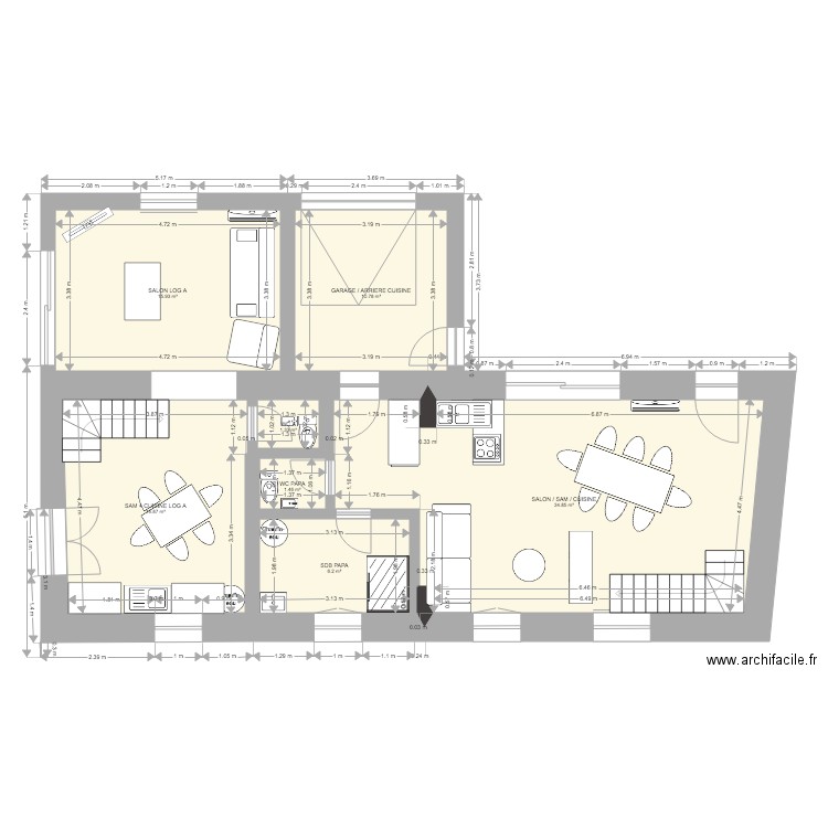 TOULENNE REPRIS AVEC BONNES DIMENSIONS. Plan de 0 pièce et 0 m2