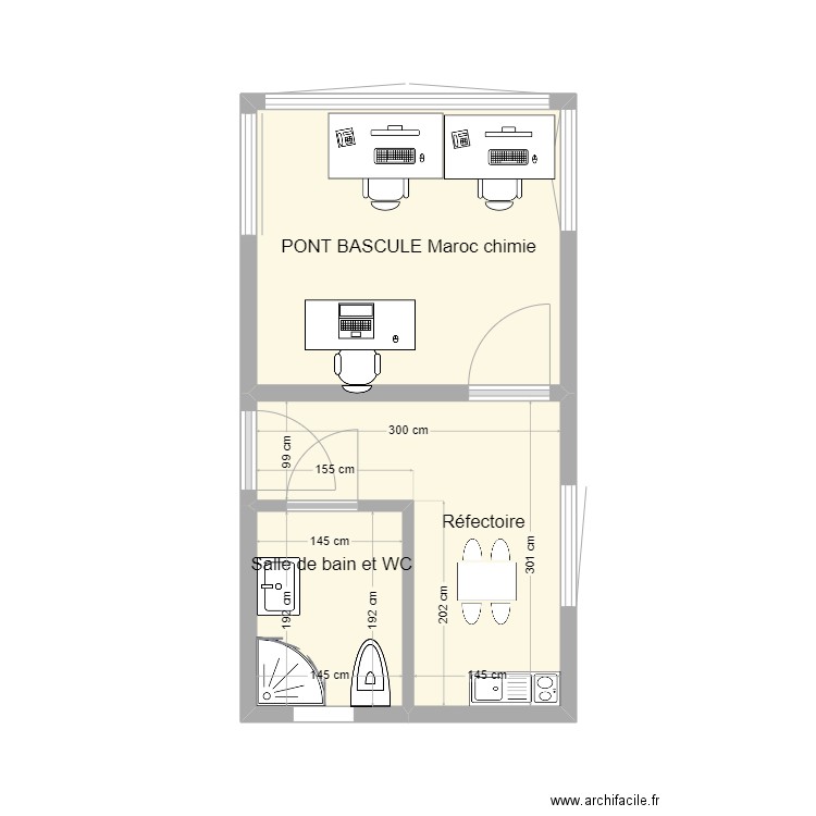 plan refectoire. Plan de 0 pièce et 0 m2