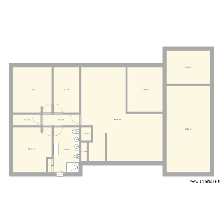 maison 2. Plan de 0 pièce et 0 m2