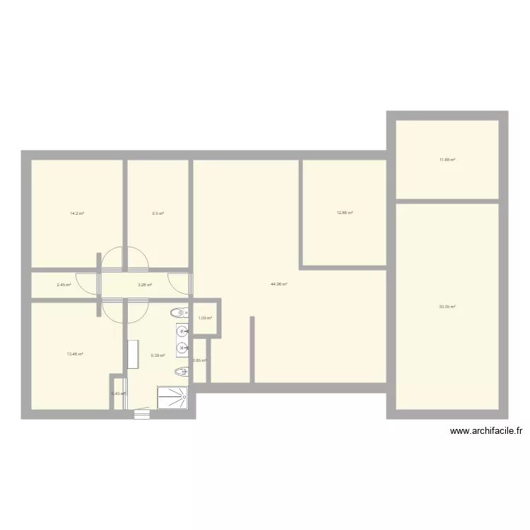 maison 2. Plan de 