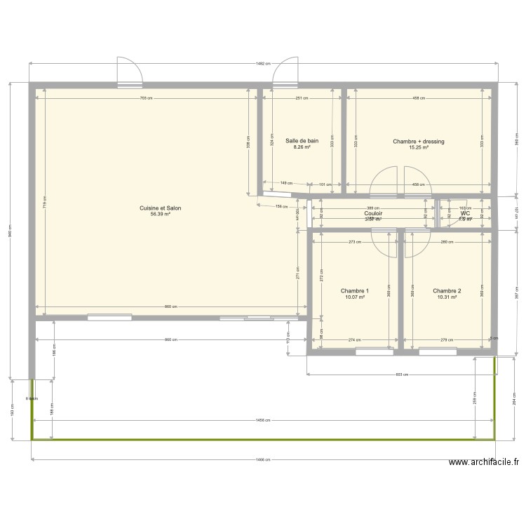Case Satec renovation. Plan de 0 pièce et 0 m2