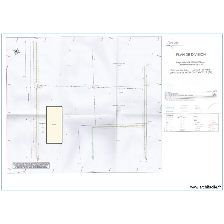 Plan de masse. Plan de 0 pièce et 0 m2