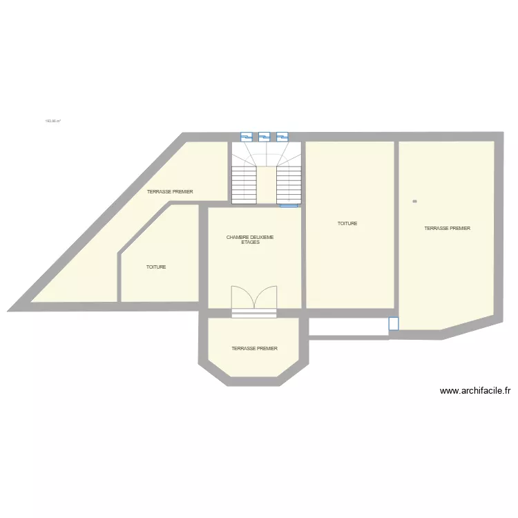 AU PARADIS DEUXIEME ETAGES. Plan de 
