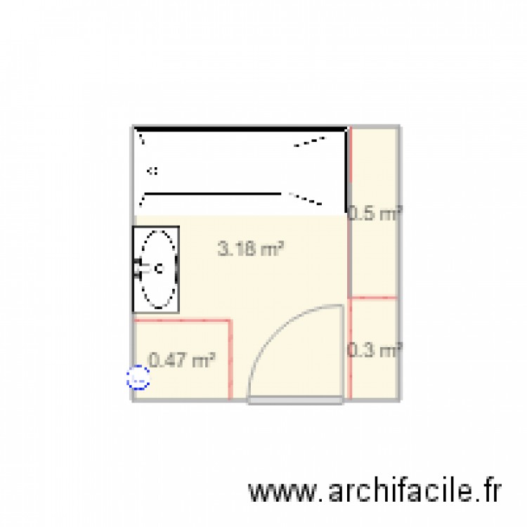 SALLE DE BAIN D. Plan de 0 pièce et 0 m2