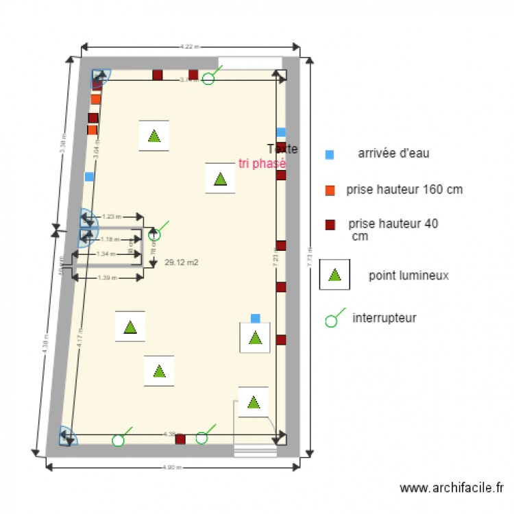 plan rez de chaussée nobels elec. Plan de 0 pièce et 0 m2