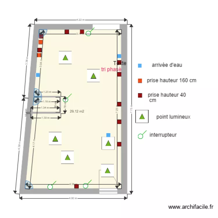 plan rez de chauss&eacute;e nobels elec. Plan de 