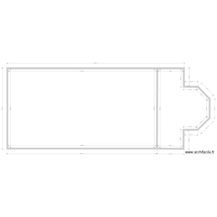 depot . Plan de 2 pièces et 266 m2