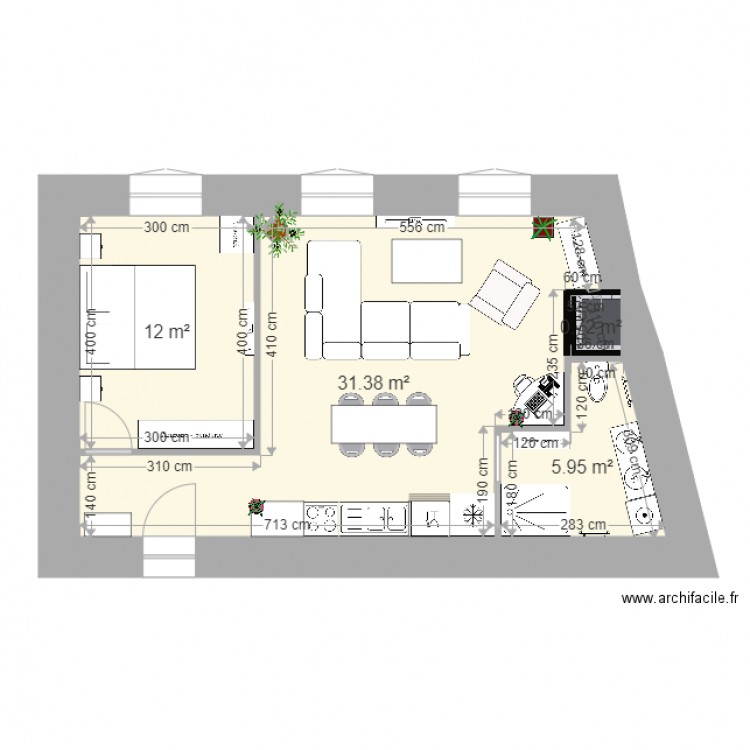 appartement 2ème étage. Plan de 0 pièce et 0 m2