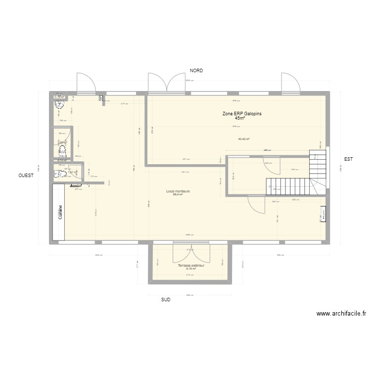 Réaménagement ESF-Galopins eucherts . Plan de 0 pièce et 0 m2