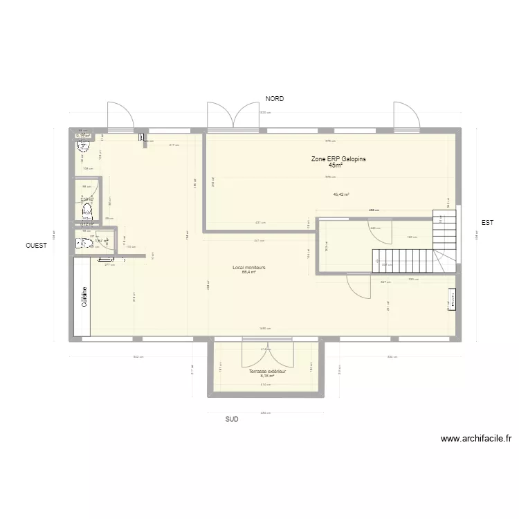 R&eacute;am&eacute;nagement ESF-Galopins eucherts . Plan de 