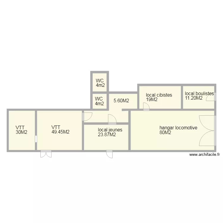 plan sommaire hangar loco. Plan de 